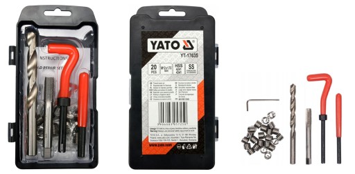 РЕМКОМПЛЕКТ ДЛЯ РЕЗЬБЫ M12x1,75 YATO YT-17635