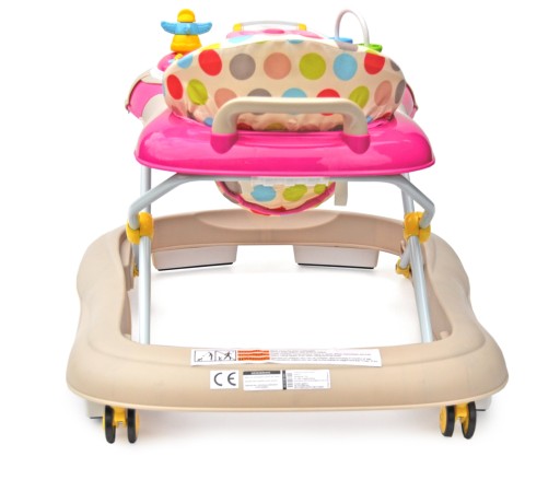 Интерактивные мягкие колеса ZIPPI Walker 2в1 РОЗОВЫЕ