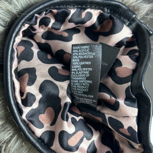 MARKS & Spencer Гетры для обуви Гетры Мех Кожа Нат. Новый