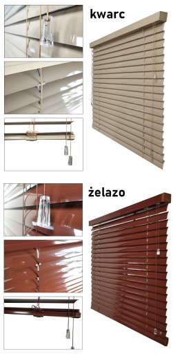 Żaluzje Aluminiowe na wymiar CLICKY Loft 50mm 160x240 cm