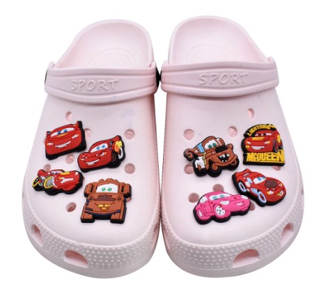 4x Булавки / Булавки для Crocs и подобной обуви а-ля Jibbitz - McQueen 