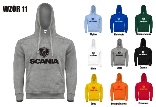 GRUBA BLUZA Z KAPTUREM TWÓJ NADRUK TRUCK TIR SCANIA VOLVO MAN IVECO POLISH