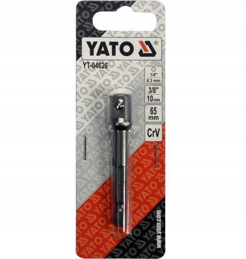 YATO PRZEJŚCIÓWKA ADAPTER HEX DO NASADEK 3/8 6,5cm