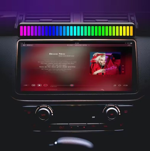 Wskaźnik wysterowania audio 32LED RGB equalizer linijka świetlna USB-C