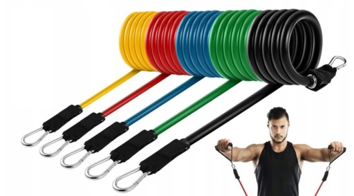 STRONG RESISTANCE BANDS для упражнений, 5 шт. - Эспандер PRO