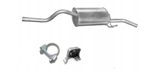Глушитель концевой Renault Thalia 1.4+1.6+комплект