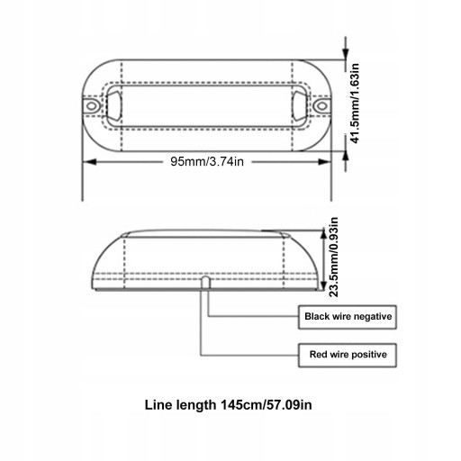 2 szt. LED LAMP OUTSIDE YACHT CAMPER 3.5W