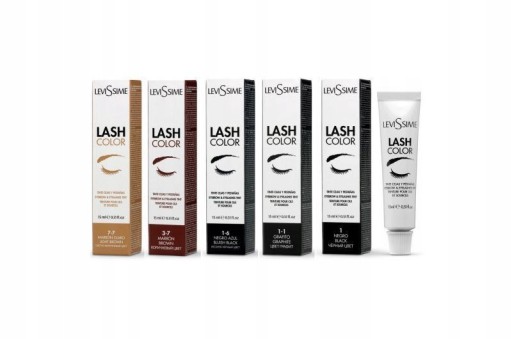 Краска для бровей и ресниц LeviSsime Lash Color № 3.7 Коричневая, 15 мл.