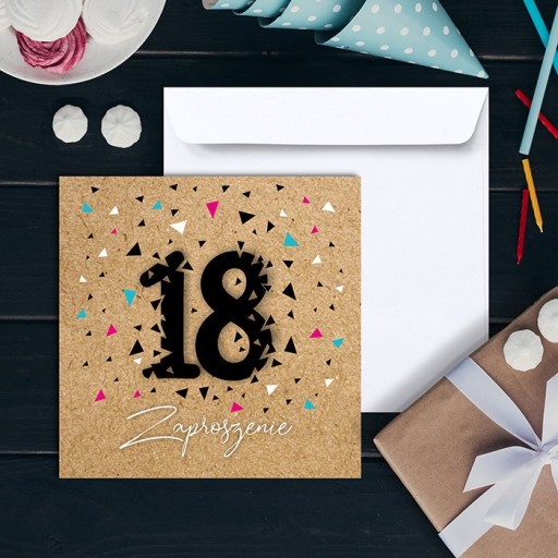 Приглашения на 18-летие с БЕСПЛАТНЫМ конвертом!