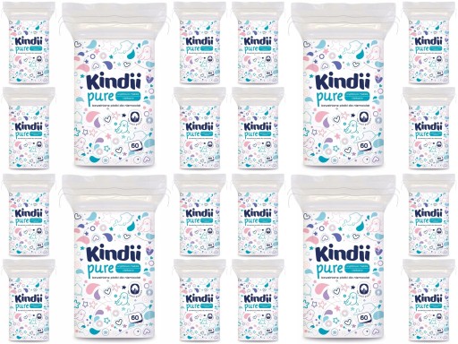 12x60 детских косметических подушечек CLEANIC Kindii
