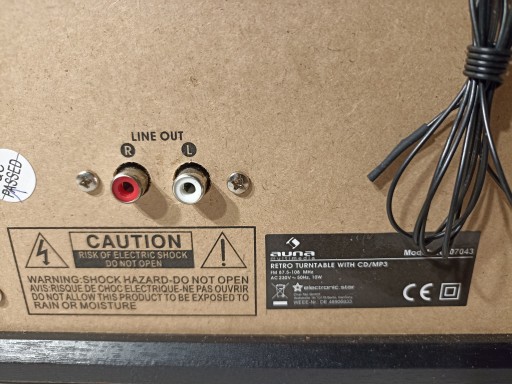 Проигрыватель проигрывателей Auna NR-620 DAB черный