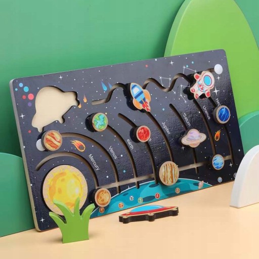 Загадка девять планет Montessori Образовательные игрушки научные исследования