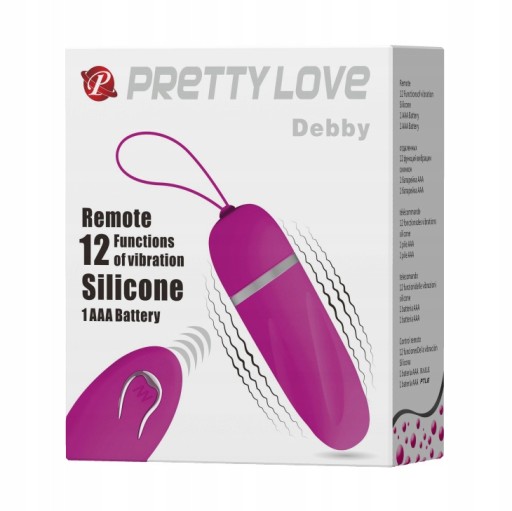 БЕСПРОВОДНАЯ ВИБРАЦИОННАЯ ВИБРАЦИЯ DEBBY EGG 12 VIBRATIONS