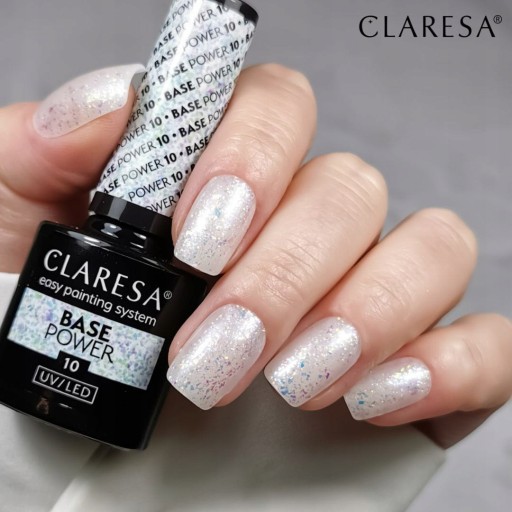CLARESA BASE POWER БЕСКИСЛОТНАЯ ГИБРИДНАЯ БАЗА С ЧАСТИЦАМИ 10 5 мл