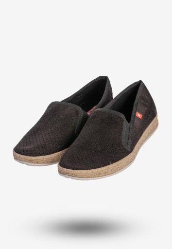 Espadryle Damskie BIG STAR Buty Tenisówki Wsuwane Modne Czarne FF276032 39