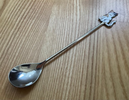 Teaspoon Cat Dessert Kitty с Kitty Chrome Oldman Gift 14 см подарок