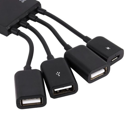 С функцией зарядки переключателя OTG Micro-USB HUB One Drag Four Mobile Phone