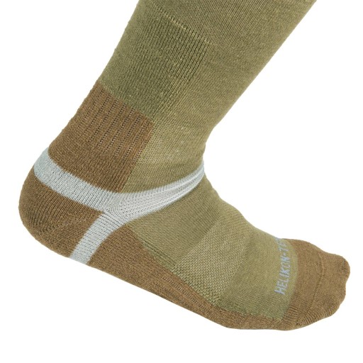 НОСКИ HELIKON MERINO Шерстяные треккинговые Оливковый/Койот
