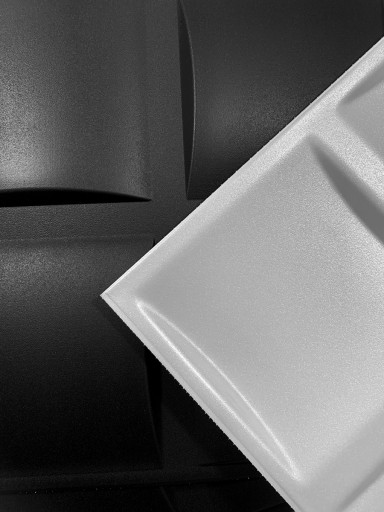 Czarne PANELE ŚCIENNE KASETONY sufitowe 3D PLED 8x