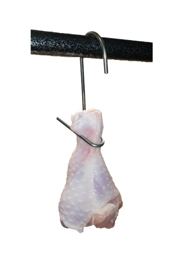 H-311 Крючки для копчения куриных окорочков, 5 шт, INOX