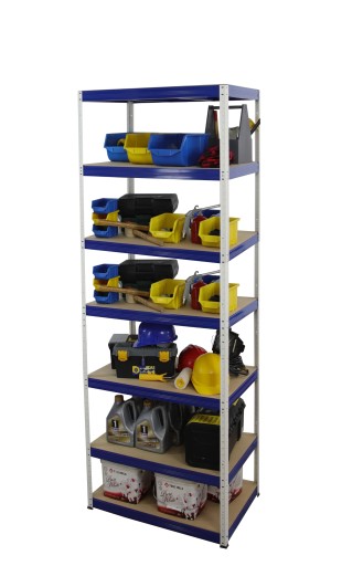 Полка складская металлическая Подставка HELIOS 270x110x45см 7Px350kg SOLID HEIGHT