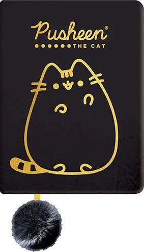 PAMIĘTNIK PLUSZOWY Z POMPONEM PUSHEEN GOLD