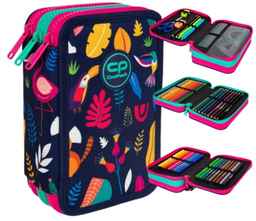Пенал с тремя отделениями и COOLPACK Jumper ОБОРУДОВАНИЕ