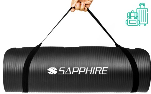 Gruba MATA FITNESS gimnastyczna SG-105 NBR 173x61cm do ćwiczeń joga 1,5cm