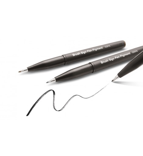 Pisaki do liternictwa Brush Sign - Pentel - 3 szt.
