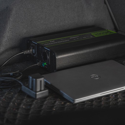 Przetwornica samochodowa PRO GreenCell inwerter 12V 500W 1000W Sinus USB