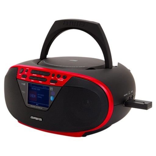 БУМБОКС Bluetooth 6ВТ РАДИОУСТРОЙСТВО CD FM AUX AIWA BBTU-500DAB/RD + ПУЛЬТ ДИСТАНЦИОННОГО УПРАВЛЕНИЯ