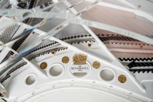 Schimmel K213 Inspirio Lux прозрачное самоиграющее пианино с подсветкой
