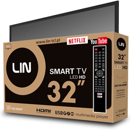Lin 32D1700 32-дюймовый светодиодный телевизор HD Ready