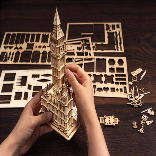 3D-пазл Robotime Drew — светодиодный Биг Бен — ПОДАРОК