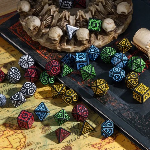 DRUID ZIEMI ZESTAW 7 KOŚCI KOSTEK RPG