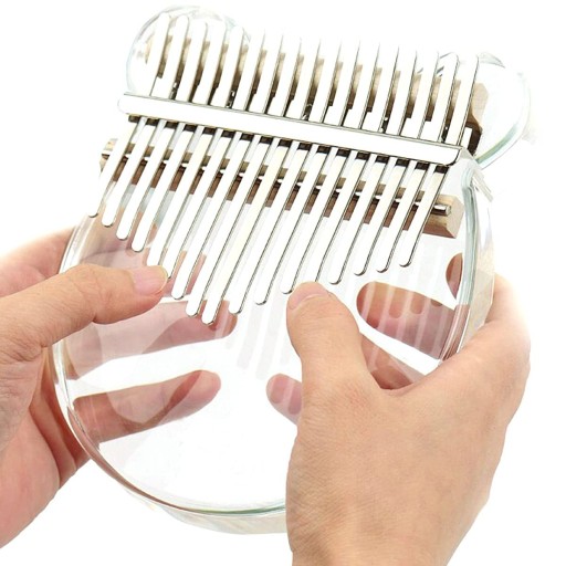 KALIMBA Акриловый инструмент Портативное фортепиано с 17 клавишами и футляром