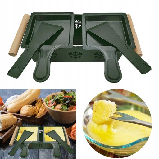 Мини-сковорода для плавления сыра Raclette с антипригарным покрытием