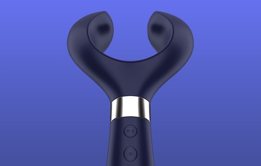 SATISFYER СДВИЖНОЙ ДВУХСТОРОННИЙ ВИБРАТОР ДЛЯ ПАР, МАССАЖЕР КЛИТОРАЛЬНЫХ сосков