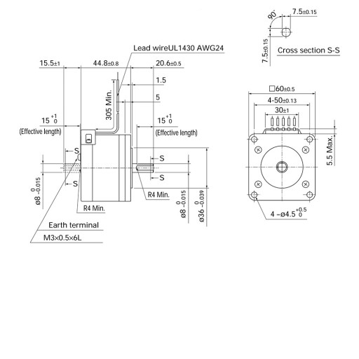 Sanyo Denki StepSyn 103H7521-80D1 0,46Nm 0,72° 1,5A