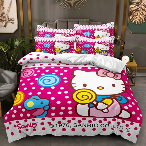 КОМПЛЕКТ ПОСТЕЛЬНОГО ПРИНАДЛЕЖНОСТИ, НАВУШКА 200х220 HELLO KITTY