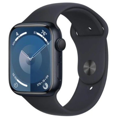 SMARTWATCH APPLE WATCH 9 45MM GPS | CZARNY | JAK NOWY
