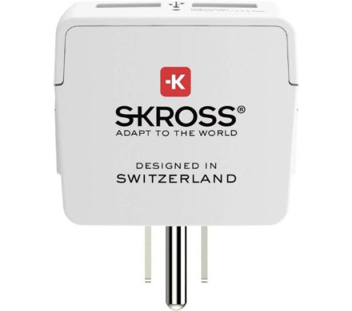 Дорожный адаптер Skross Europe - USA Адаптер PL/USA 2xUSB-розетка