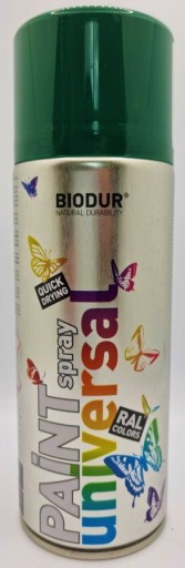 СПРЕЙ Эмаль Uniwers BIODUR 400мл зеленая RAL 6005