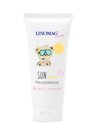 LINOMAG SUN KREM Z FILTREM SPF50 50ml DLA DZIECI