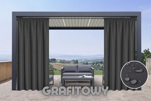 ZASŁONA WODOSZCZELNA WATERPROOF 155X220 NA BALKON