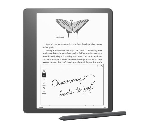 Электронная книга Kindle Scribe, 10,2 дюйма, 32 ГБ, Wi-Fi, стилус премиум-класса, серый