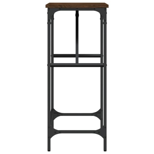 КОНСОЛЬНЫЙ СТОЛ ИЗ КОРИЧНЕВОГО ДУБА 75X32X75CM