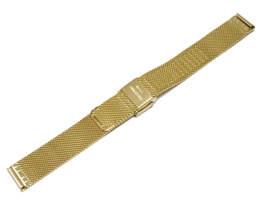 Bransoletka do zegarka ZŁOTA PVD SIATKA MESH 20 mm