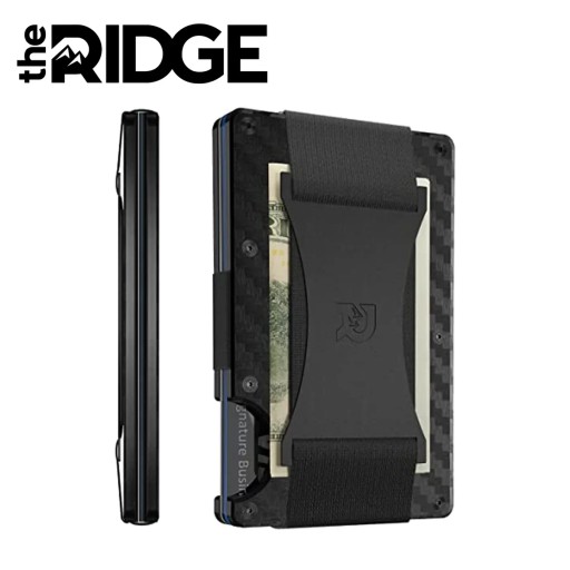 Мужской кошелек The Ridge с блокировкой RFID, роскошный брендовый держатель для кредитных карт с идентификатором