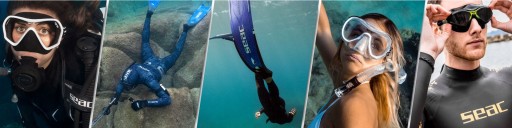 Водонепроницаемые часы до 100 м для спортивного дайвинга Seac MOVER цвет cz.-красный